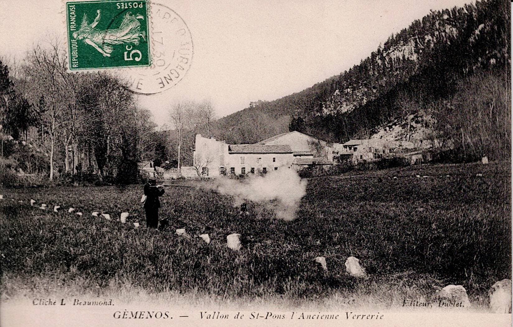 Vallon de Saint-Pons - L'ancienne verrerie (1905)