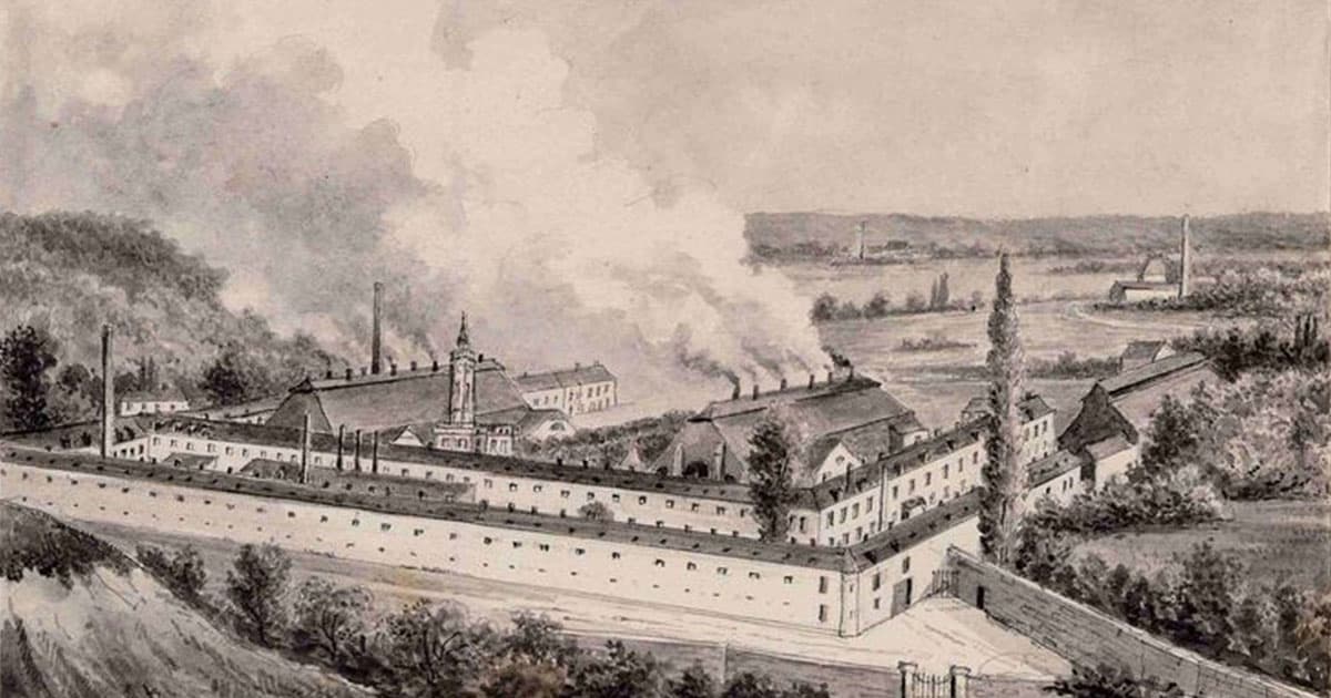 Verrerie de Vauxrot vers 1871